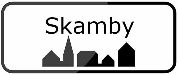 Byskilt i 5485 Skamby